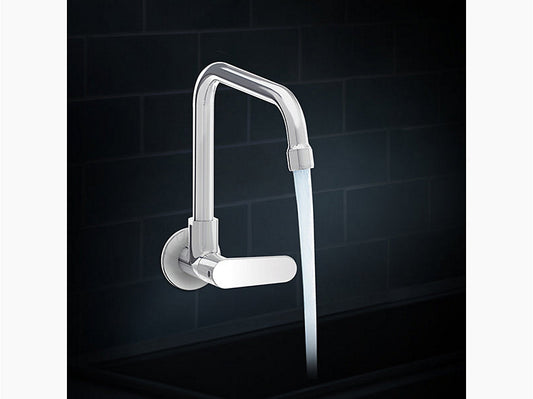 Beam™ One-hole wall-mount kitchen sink faucet, cold only
